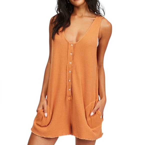 Billabong Women's Fade Away Romper NWT - Picture 4 of 16